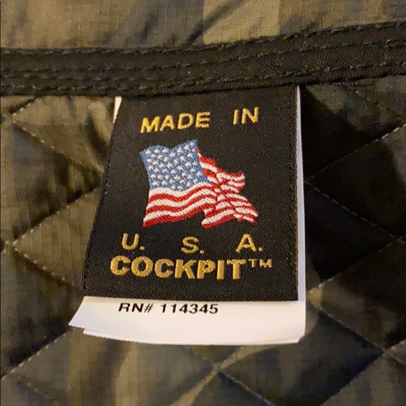 Cockpit USA Civilian Pilot Training Coat Black MED - Picture 6 of 8